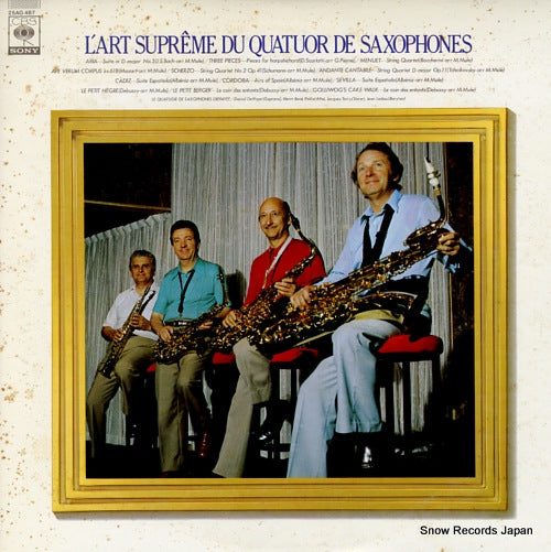 LA QUATUOR DE SAXOPHONES DEFFAYET lart supreme duy quatuor de saxophones 25AG487