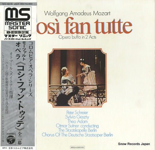 SUITNER, OTMAR mozart; cosi fan tutte NCC-8018-20-K