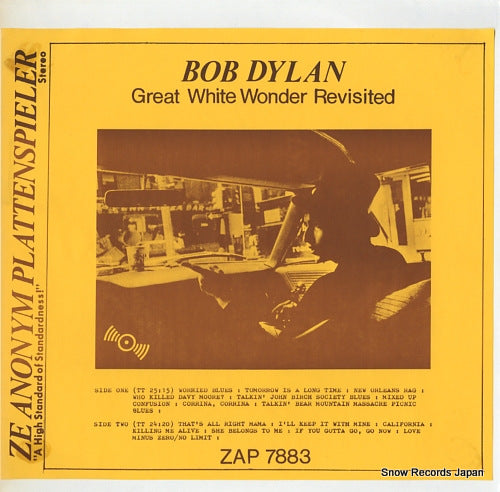DYLAN, BOB great white wonder revisited ZAP7883