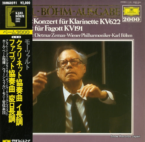 BOHM, KARL mozart; konzert fur klarinette and fagott 20MG0591
