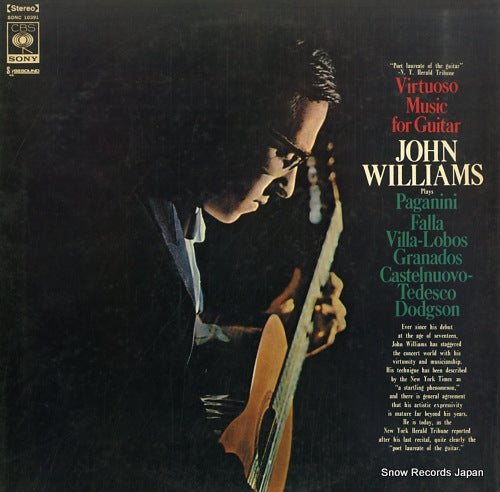 WILLIAMS, JOHN virtuoso music for guitar SONC10391