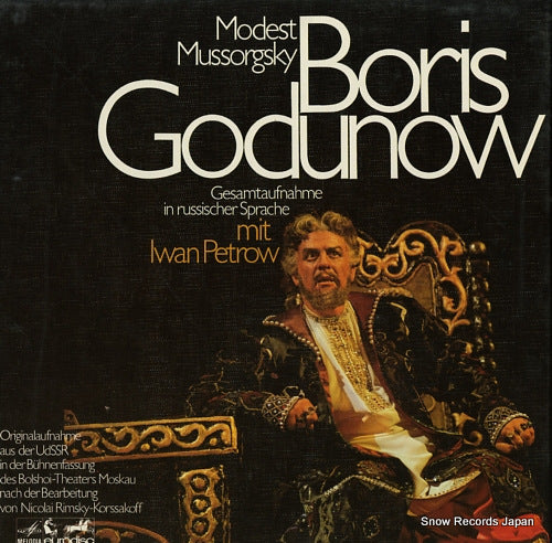MELIK-PASCHAJEW, ALEXANDER mussorgsky; boris godunow 78701XIR