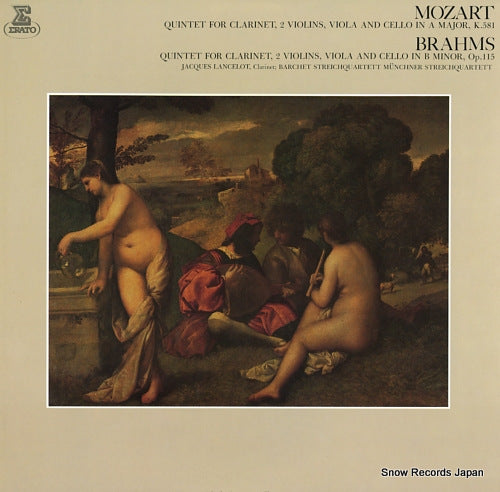 LANCELOT, JACQUES mozart; quintet for clarinet, 2 violins, viola and cello in a major, k.581 FCCA854