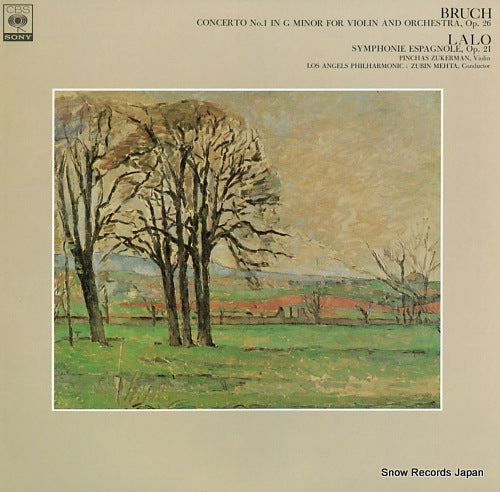 ZUKERMAN, PINCHAS bruch; concerto no.1 in g minor for violin and orchestra, op.26 FCCA542