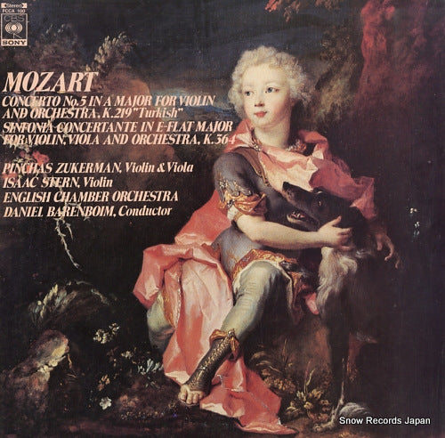 BARENBOIM, DANIEL mozart; concerto no.5 in a major for violin and orchestra, k.219 "turkish" FCCA100
