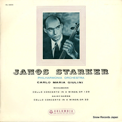 STARKER, JANOS schumann; cello concerto in a minor, op.129 OL-3200