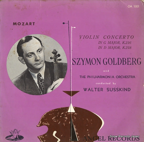 GOLDBERG, SZYMON mozart; violin concerto in g major, in d major OA1001