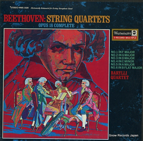 BARYLLI QUARTET beethoven; string quartets opus 18 complete WMS-1028