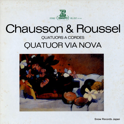 QUATUOR VIA NOVA chausson/roussel; quatuors a cordes REL-2537
