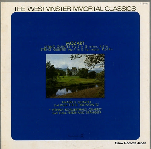 AMADEUS QUARTET / VIENNA STRING QUARTET mozart; string quintet no.5 in g minor, k.516 MZ-5083