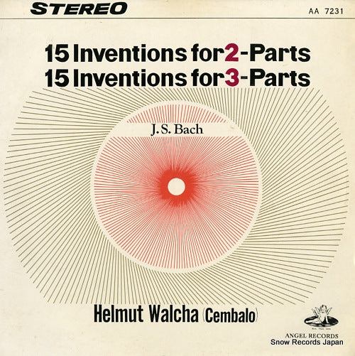 WALCHA, HELMUT bach; 15 inventions for 2 & 3 parts AA-7231