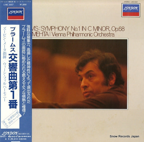 MEHTA, ZUBIN brahms; symphony no.1 in c minor, op.68 L18C-5057