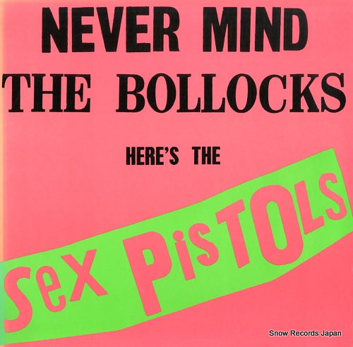 SEX PISTOLS never mind the bollocks BSK3147