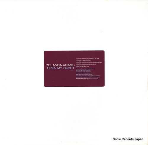 ADAMS, YOLANDA open my heart ED-6261
