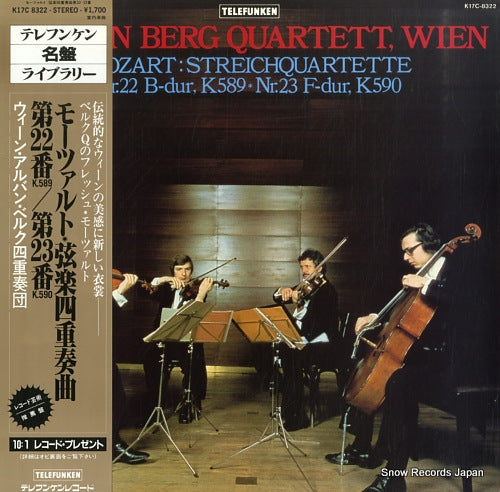 ALBAN BERG QUARTETT, WIEN mozart; streichquartette nr.22 / nr.23 K17C8322