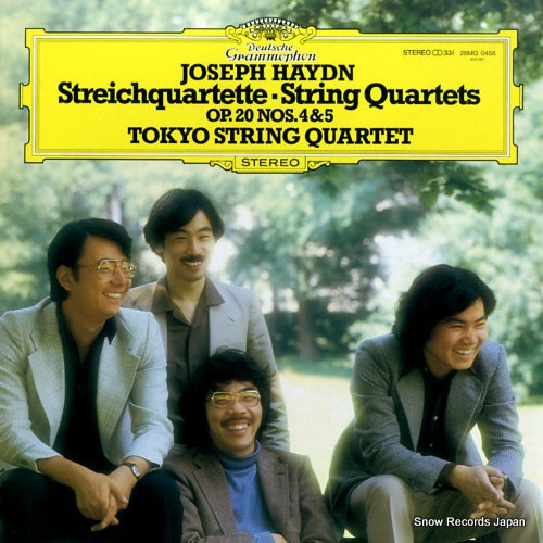 TOKYO STRING QUARTET haydn; string quartets op.20 nos.4 & 5 28MG0458