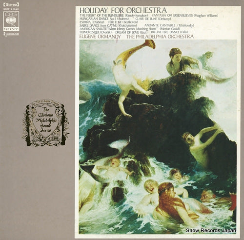 ORMANDY, EUGENE holiday for orchestra SOCF22040