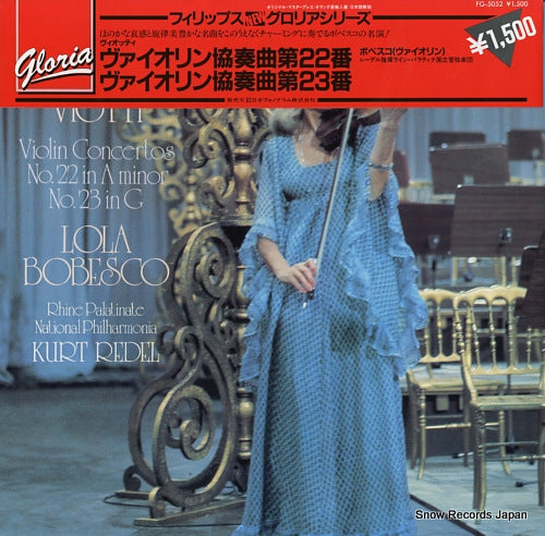 BOBESCO, LOLA viotti; violin concertos no.22 in a minor, no.23 in g FG-5052/416017-1