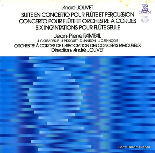 RAMPAL, JEAN-PIERRE jolivet; suite en concerto pour fluter et percussion REL-2524