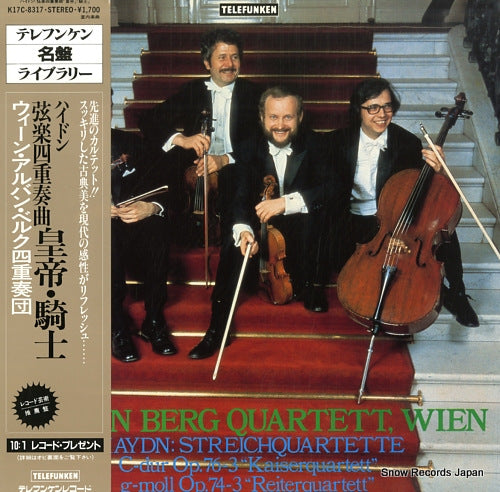 ALBAN BERG QUARTETT, WIEN haydn; streichquartett c-dur op.76-3 "kaiserquartett" K17C-8317