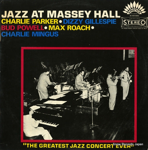 PARKER, CHARLIE jazz at massey hall 30AM6053