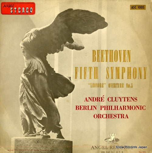 CLUYTENS, ANDRE beethoven; fifth symphony "reonore"overture no.3 ASC1005