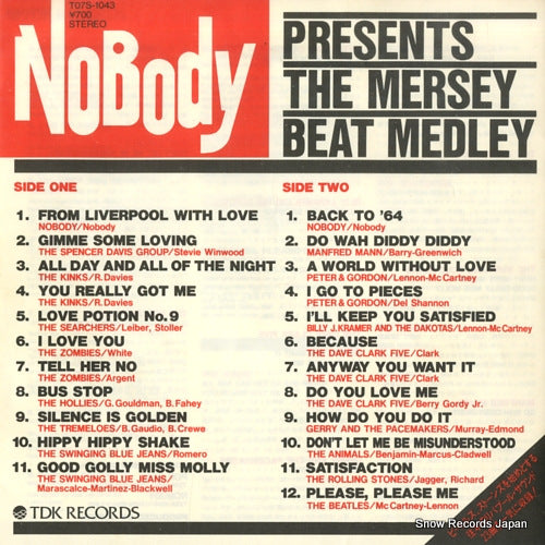 NOBODY presents the mersey beat medley T07S-1043