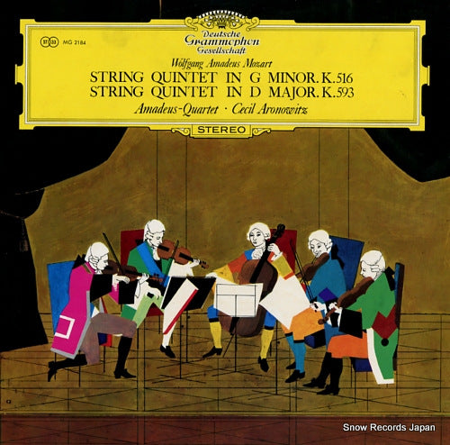 AMADEUS-QUARTET mozart; string quintet in g minor k.516 MG2184