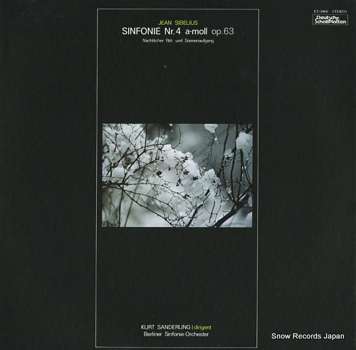 SANDERLING, KURT sibelius; sinfonie nr.4 a-moll op.63 ET-5060