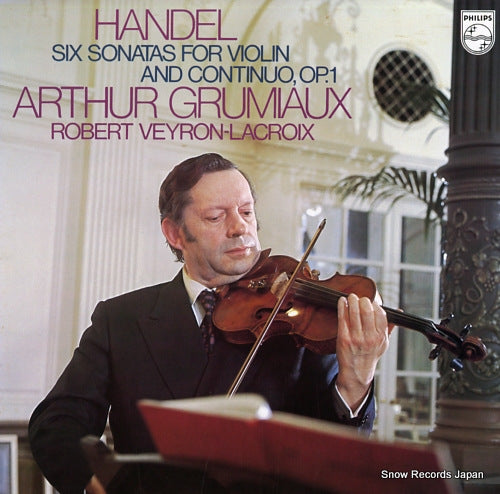 GRUMIAUX, ARTHUR handel; 6 sonatas for violin and continuo, op.1 13PC-252