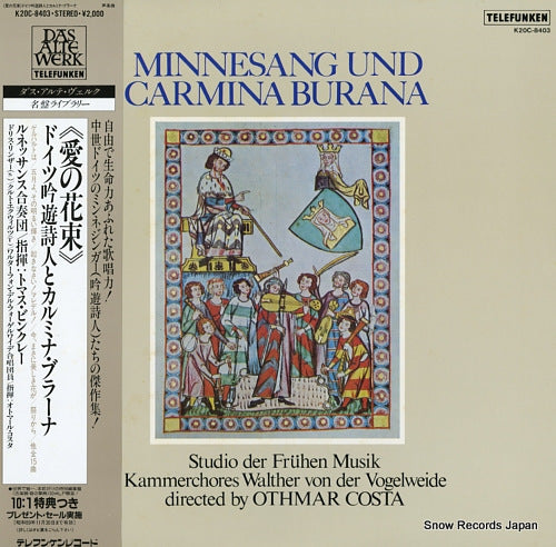 BINKLEY, THOMAS / OTHMAR COSTA minnesang und carmina burana K20C-8403