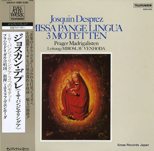 VENHODA, MIROSLAV josquin desprez; missa pange lingua 4 motetten K20C-8413