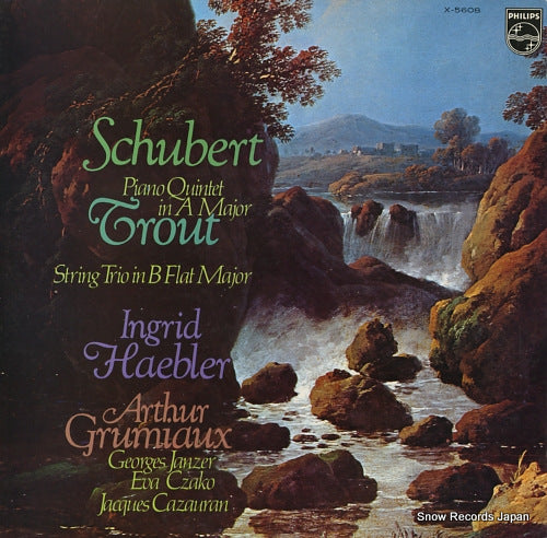 HAEBLER, INGRID / ARTHUR GRUMIAUX schubert; piano quintet in a major, op.114 "the trout" X-5608