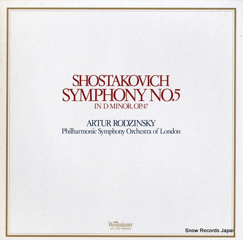RODZINSKI, ARTUR shostakovitch; symphony no.5 in d minor, op.47 VIC-5241