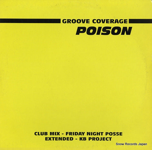 GROOVE COVERAGE poison 12DJGLOBE361