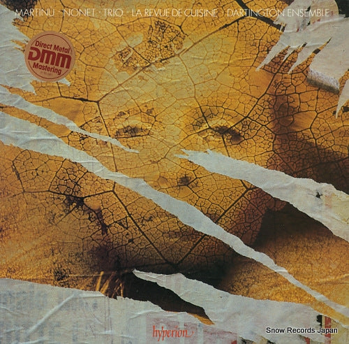 DARTINGTON ENSEMBLE, THE bohuslav martinu; nonet, trio, la revue de cuisine A66084