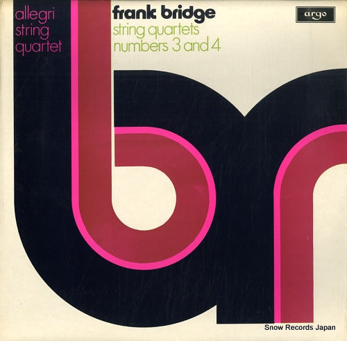 ALLEGRI STRING QUARTET frank bridge; string quartets no.3 & 4 ZRG714