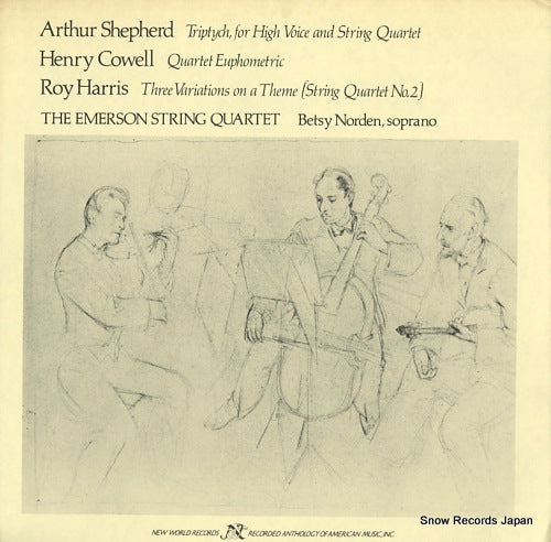 EMERSON STRING QUARTET, THE / AND BETSY NORDEN arthur shepherd; triptych, for high voice and string quartet NW218