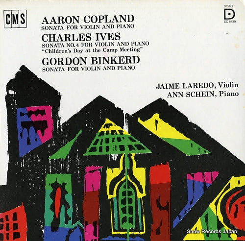 LAREDO, JAIME, AND ANN SCHEIN aaron copland; sonata for violin and piano DC6439