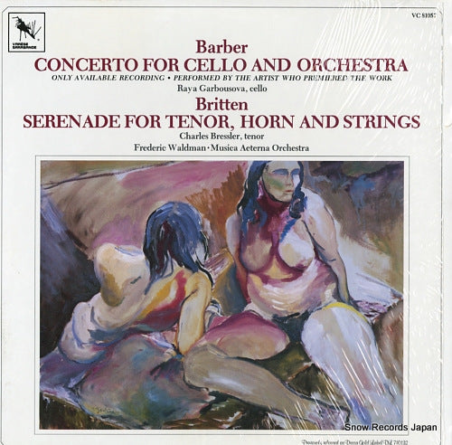 WALDMAN, FREDERIC barber; concerto for cello and orchestra VC81057