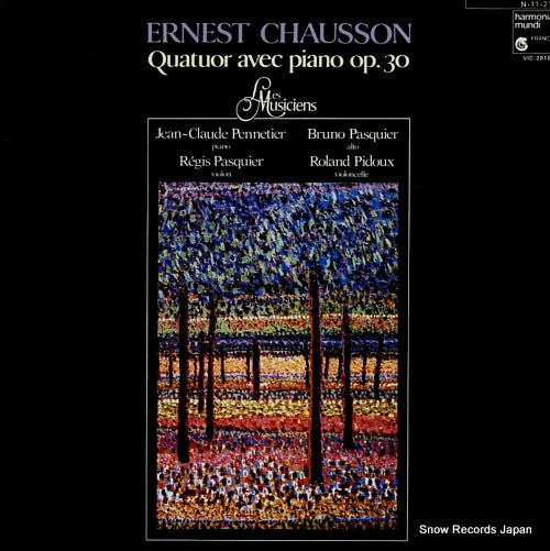 LES MUSICIENS chausson; quatuor avec piano op.30 VIC-28183