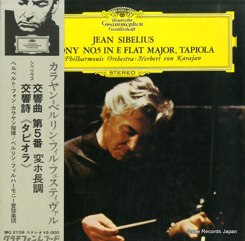 KARAJAN, HERBERT VON sibelius; symphony no.5 in e flat major, tapiola MG2159