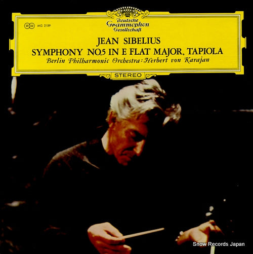 KARAJAN, HERBERT VON sibelius; symphony no.5 in e flat major, tapiola MG2159