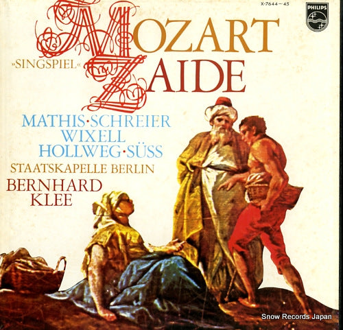 KLEE, BERNHARD mozart; zaide X-7644