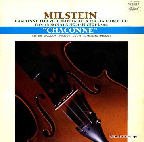 MILSTEIN, NATHAN chaconne CA.7668