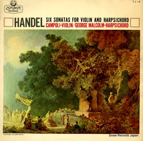 CAMPOLI AND GEORGE MALCOLM handel; six sonatas for violin and harpsichord LY15