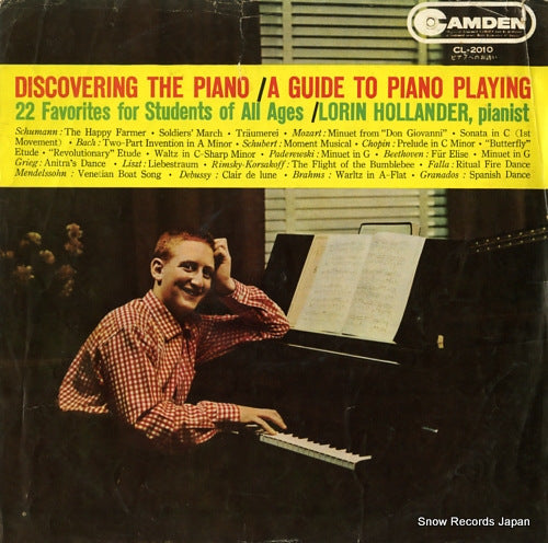 HOLLANDER, LORIN discovering the piano / a guide to piano playing CL-2010