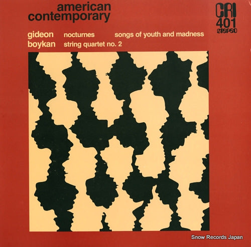 GIDEON, MIRIAM noctunes songs of youth & madness CRISD401