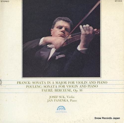 SUK, JOSEF franck; sonata in a major for violin and piano OP-7123-S