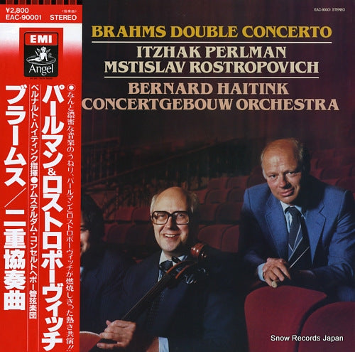 PERLMAN, ITZHAK, AND MSTISLAV ROSTROPOVICH brahms; double concerto EAC-90001
